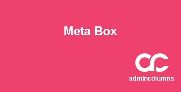 Admin Columns Pro – Meta Box