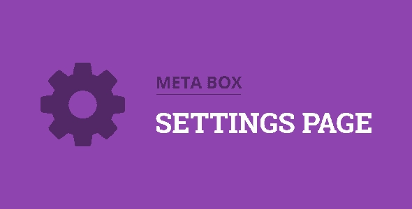 Meta Box Settings Page - Tuximap