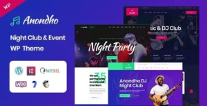 Anondho – Night Club & Event WordPress Theme,1.0