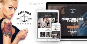 Ancora | An Urban Tattoo Salon and Ink Shop WordPress Theme,1.1