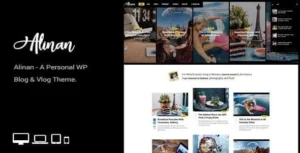 Alinan WP – A Personal WordPress Blog and Vlog Theme,1.7