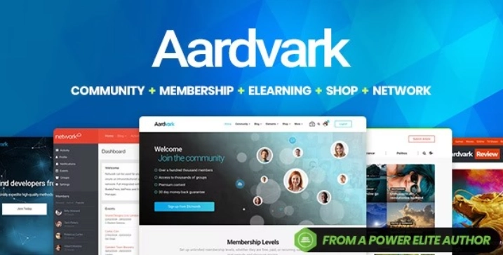 Aardvark – Community, Membership, BuddyPress Theme