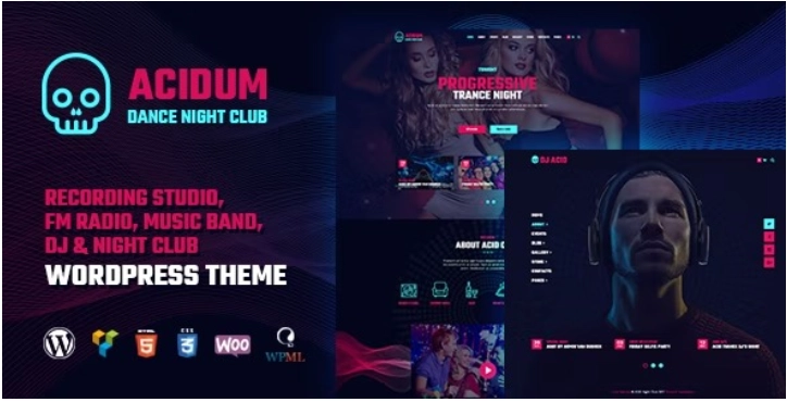 Acidum – Night Club and DJ WordPress Theme