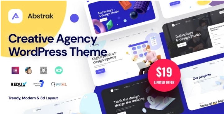 Abstrak – Creative Agency Theme