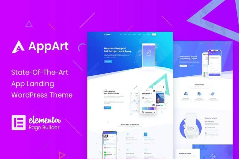 AppArt – Creative WordPress Theme For Apps Saas