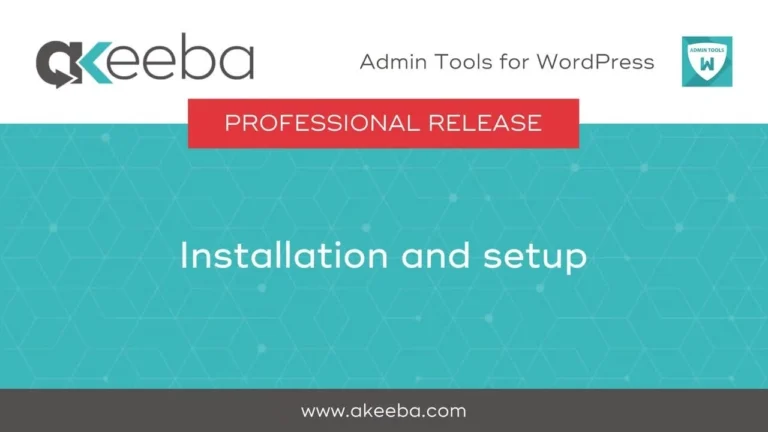 Admin Tools for WordPress