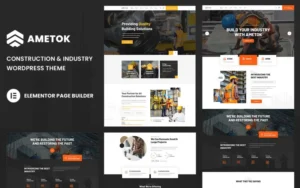 Ametok – Construction & Industry WordPress Elementor Theme WordPress Theme