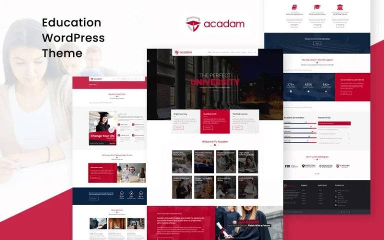 Acadam – University WordPress Theme
