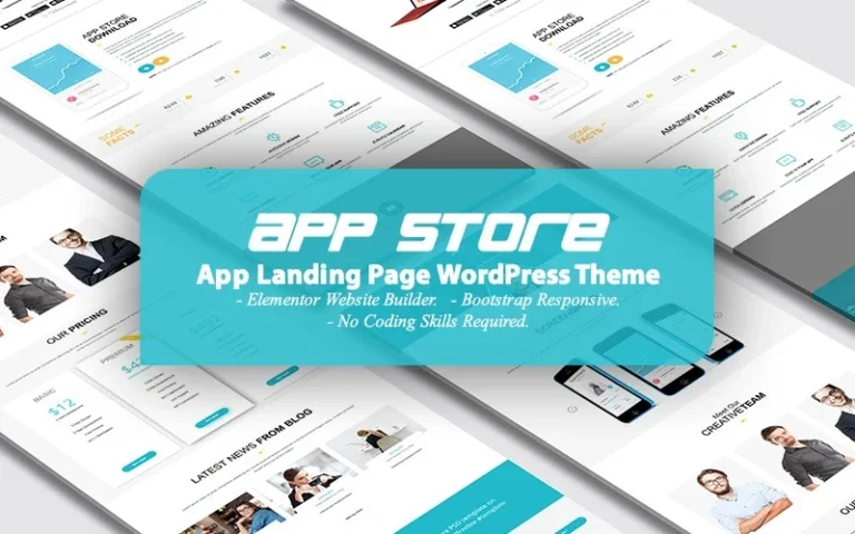 AppStore – App Landing Page WordPress Theme