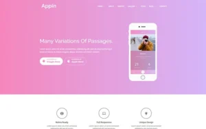 Appin – Apps Responsive WordPress Theme