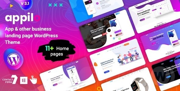 Appilo  – App Landing Page WordPress Theme