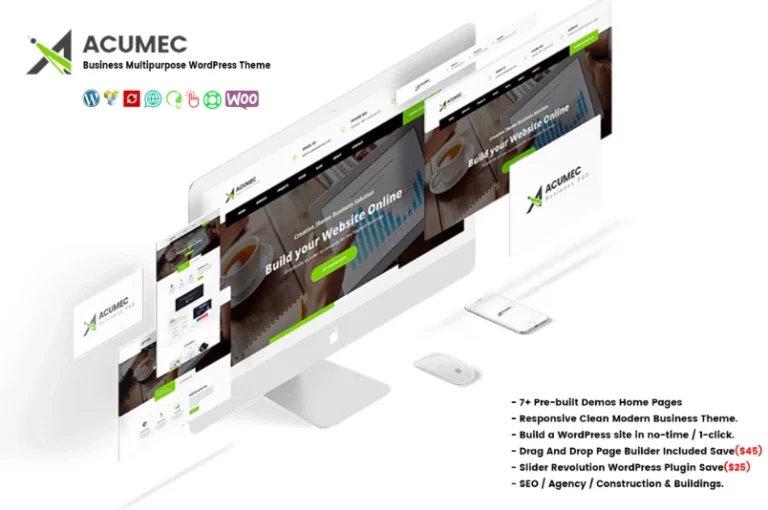 Acumec – Business Multipurpose WordPress Theme