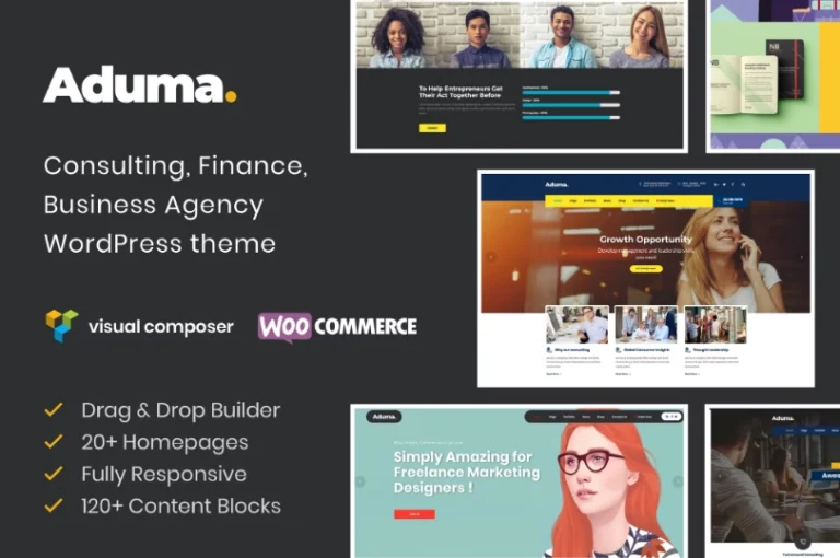 Aduma – Consulting, Finance, Business WP Theme