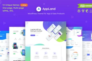AppLand – WordPress Theme For App & Saas Products