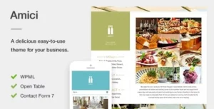 Amici – A Flexible & Responsive Restaurant or Cafe Theme for WordPress