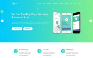 Appro – App Landing Page WordPress Theme