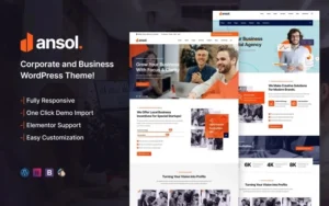 Ansol – Corporate and Business WordPress Theme