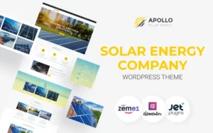 Apollo – Solar Energy Company Responsive WordPress Theme