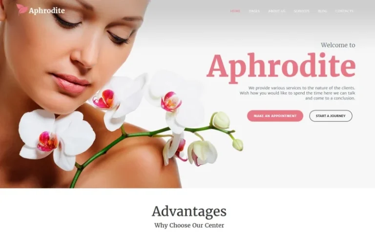 Aphrodite – Beauty & SPA Salon Responsive WordPress Theme