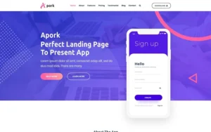 Apork – Product Landing WordPress Theme