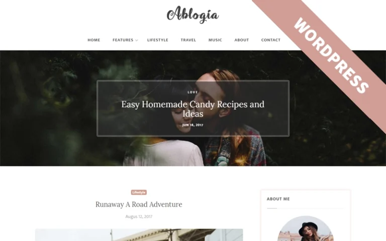 Ablogia – Personal Blog WordPress Theme