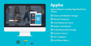 Appho – App & Software Landing Page WordPress Theme