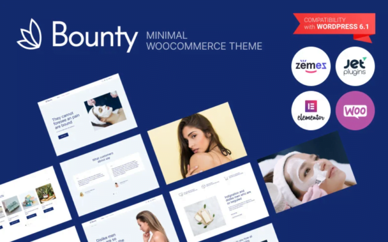 Bounty – Minimal WooCommerce Theme for Beauty