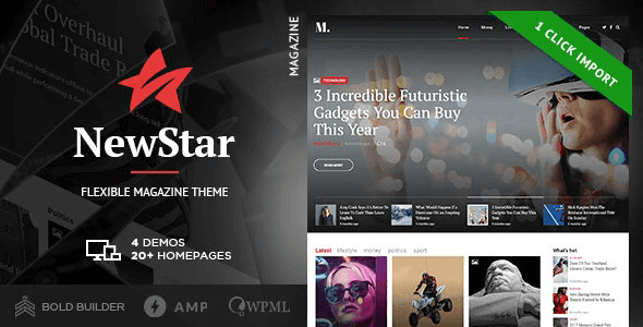 NewStar – Magazine & News WordPress Theme