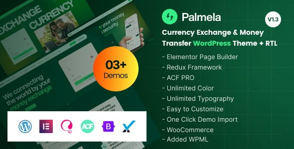 Palmela – Online Banking & Money Transfer WordPress Theme