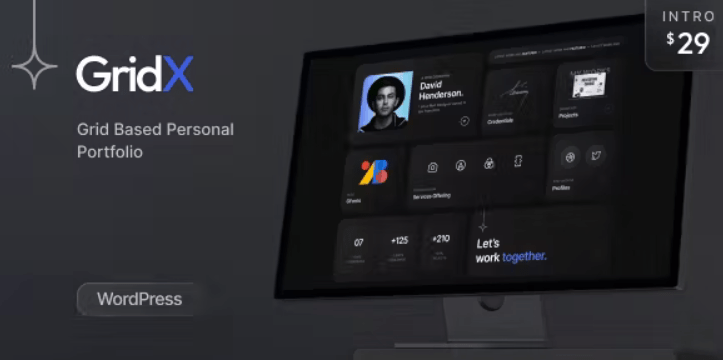 Gridx Personal Portfolio WordPress