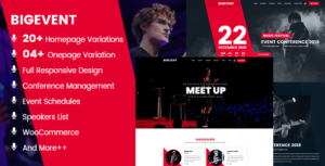 BigEvent- Conference Event WordPress Theme