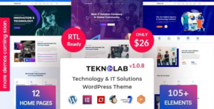 Teknolab – Technology & IT Solutions WordPress Theme