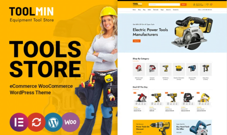 ToolMin – Power Equipment Tools WooCommerce Theme