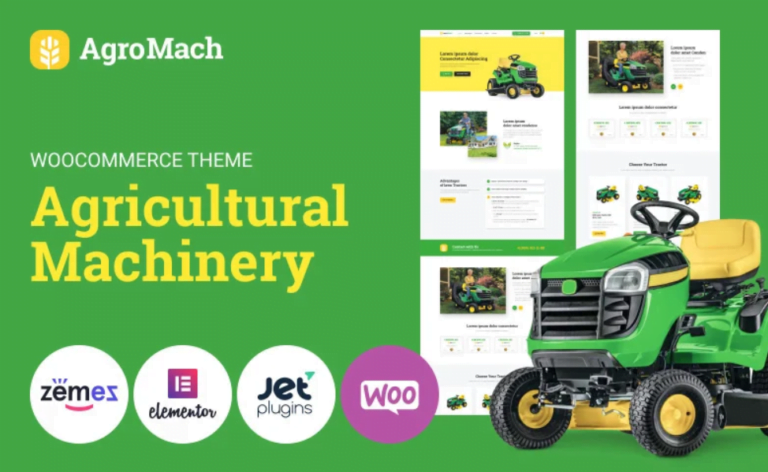 AgroMach – Agricultural Machinery with the Online Store WooCommerce Theme