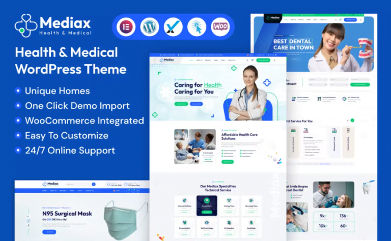 Mediax – Health & Medical WordPress Theme