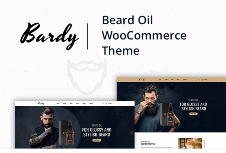 Bardy – Beard Oil WooCommerce Theme