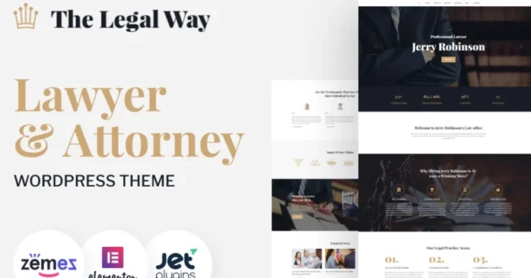 The Legal Way – Lawyer & Attorney WordPress Theme