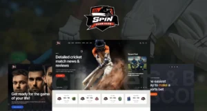 Spin – Cricket Team Sports WordPress Theme + AI