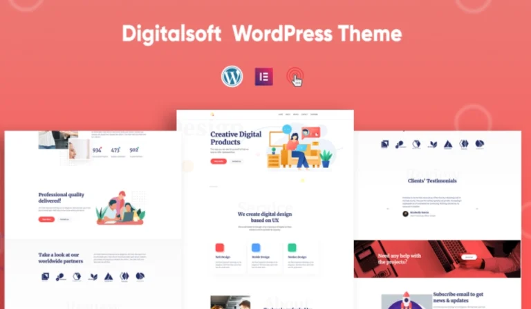 Digitalsoft – SaaS and Software Elementor WordPress Theme