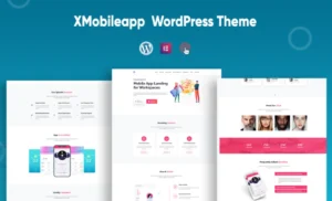 XMobileapp – Mobile App One page WordPress Theme