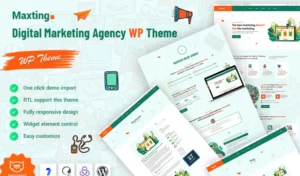 Maxting – Digital Marketing Agency WordPress Theme