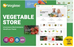 Vegime Vegetable and Grocery WooCommerce Theme